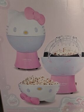 Hello Kitty Pink and White Kids Popcorn Maker